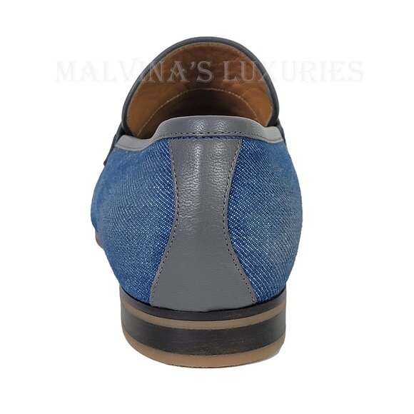 GUCCI SHOES MENS DENIM HORSEBIT WEB LOAFER sz 10.5 US 11 - Picture 10 of 15